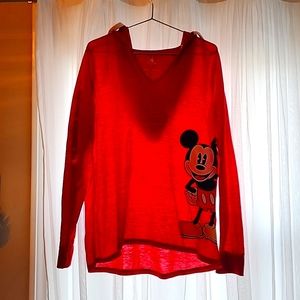 SUPER CUTE MICKEY MOUSE HOODIE,  WOMEN'S,  SIZE LARGE